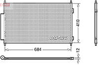 Конденсер кондиціонера HONDA HR-V (RU) (15-) 1.5 I|HONDA HR-V (RU) (15-) 1.6 I-DTEC DCN40027