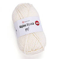 YarnArt ALPINE ALPACA NEW (Альпін Альпака) № 1433 молочний (Напіввовна пряжа, нитки для в'язання)