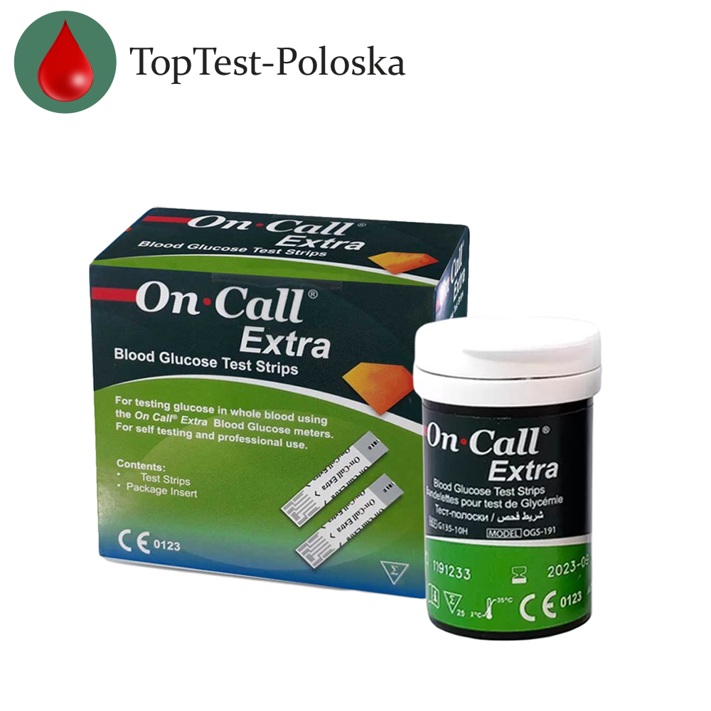 Тест-полоски On Call Extra (Он Колл Экстра) 25 штук, фото 1