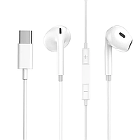 Наушники с микрофоном Aspor A237 EarPhone Type-C- белый