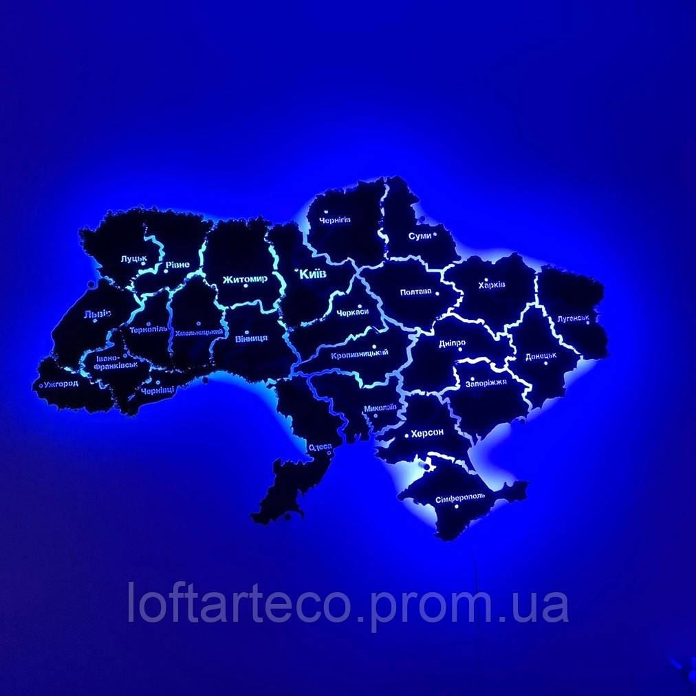 Купить Деревянная карта Украины, карта Украины с дерева,карта Украины с ...