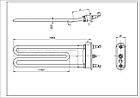 Тен для пральної машини Ariston C00087188 TZO 170-SG-1800 Thermowatt L=170mm 1800W, фото 2