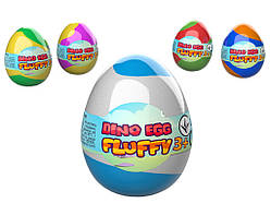 Лізун Флаффі Fluffy Egg Color Magic ТМ Lovin, 40 мл, укр., ЦЕНА ЗА 1ШТ, у яйці 6 см
