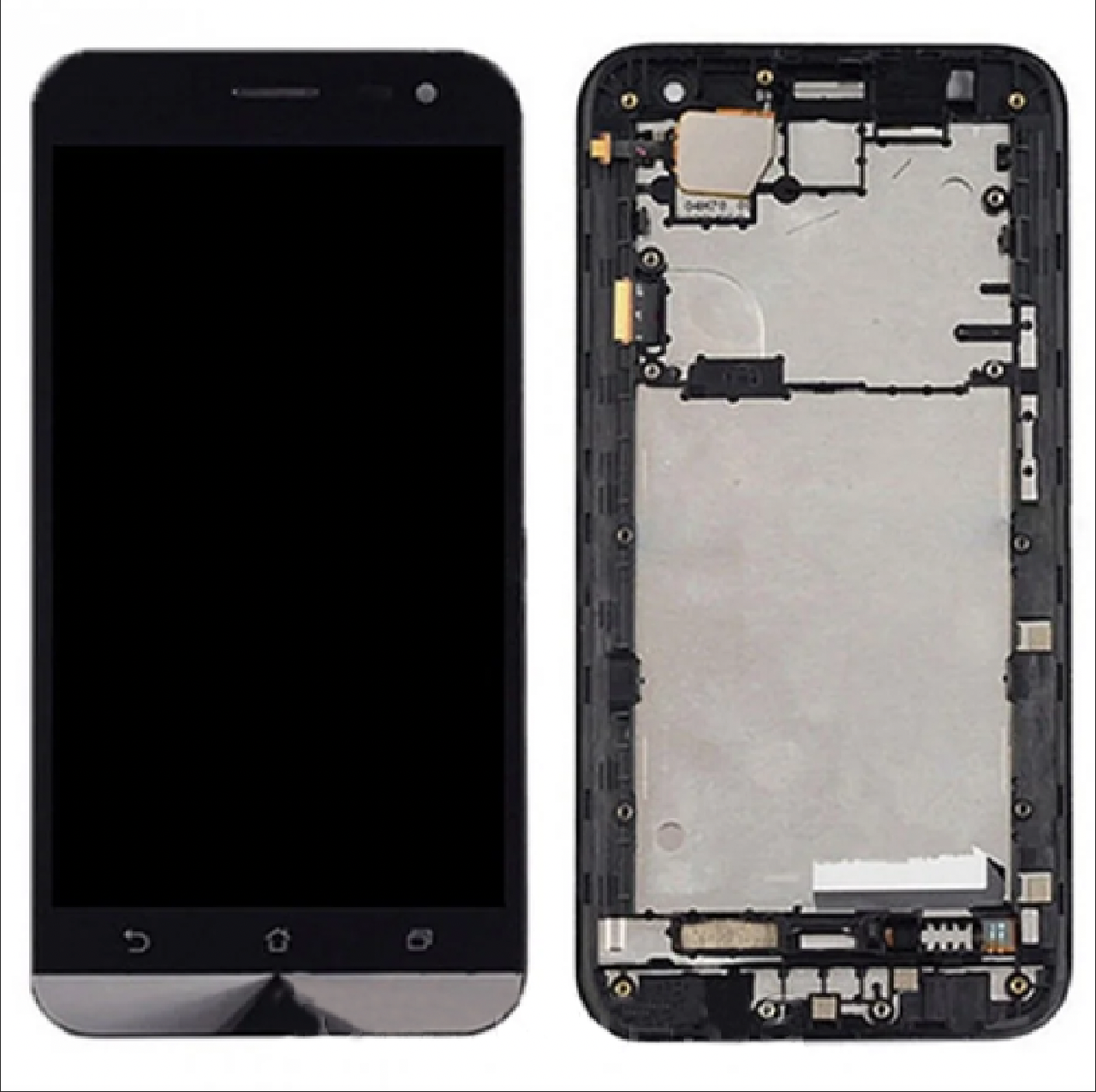 Дисплей ASUS ZenFone 2 (ZE500KL) в зборі з сенсором та рамкою black, фото 1