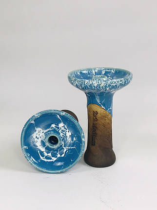 Чаша для кальяну 2×2 Hookah Medium – Блакитна, фото 1