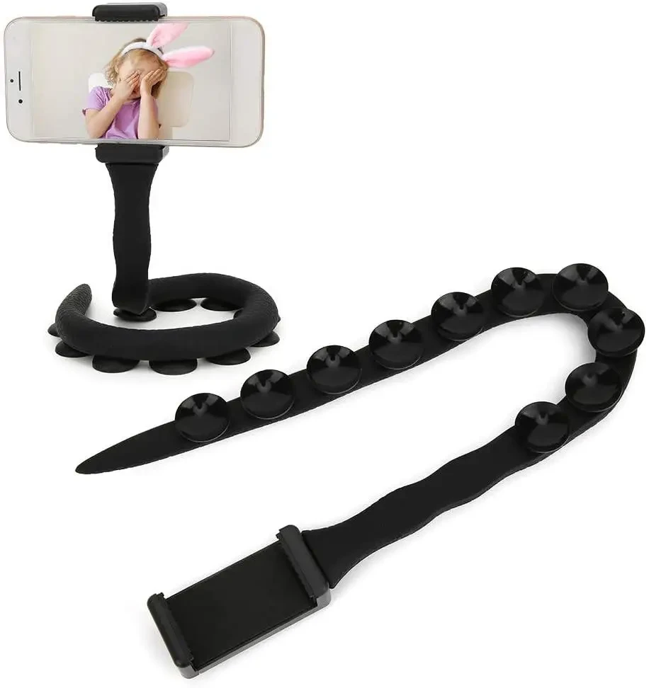 Тримач для телефону гнучкий універсальний з присосками "Змія" Cute Worm Lazy Holder (Випадковий колір) (7304)