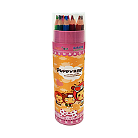 Олівець 24 кольори в тубусі Nia-mart, олівці для дітей
