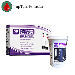 Тест-полоски Туби Комфорт (2B Comfort) 25 штук