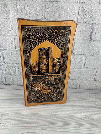 Нарди дерево з зображенням Башні, 63х63 см+шахмати 3в1, фото 1