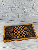 Нарди дерево з зображенням Башні, 63х63 см+шахмати 3в1, фото 2