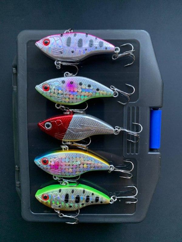Набір Воблер Ратлін Fishing Vibe 3D 14.5гр\50мм (набір 5шт+коробка)