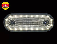 Ліхтар габаритний білий 20LED (12-24v)