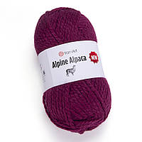 YarnArt ALPINE ALPACA NEW (Альпін Альпака) № 1441 бордо (Напіввовна пряжа, нитки для в'язання)