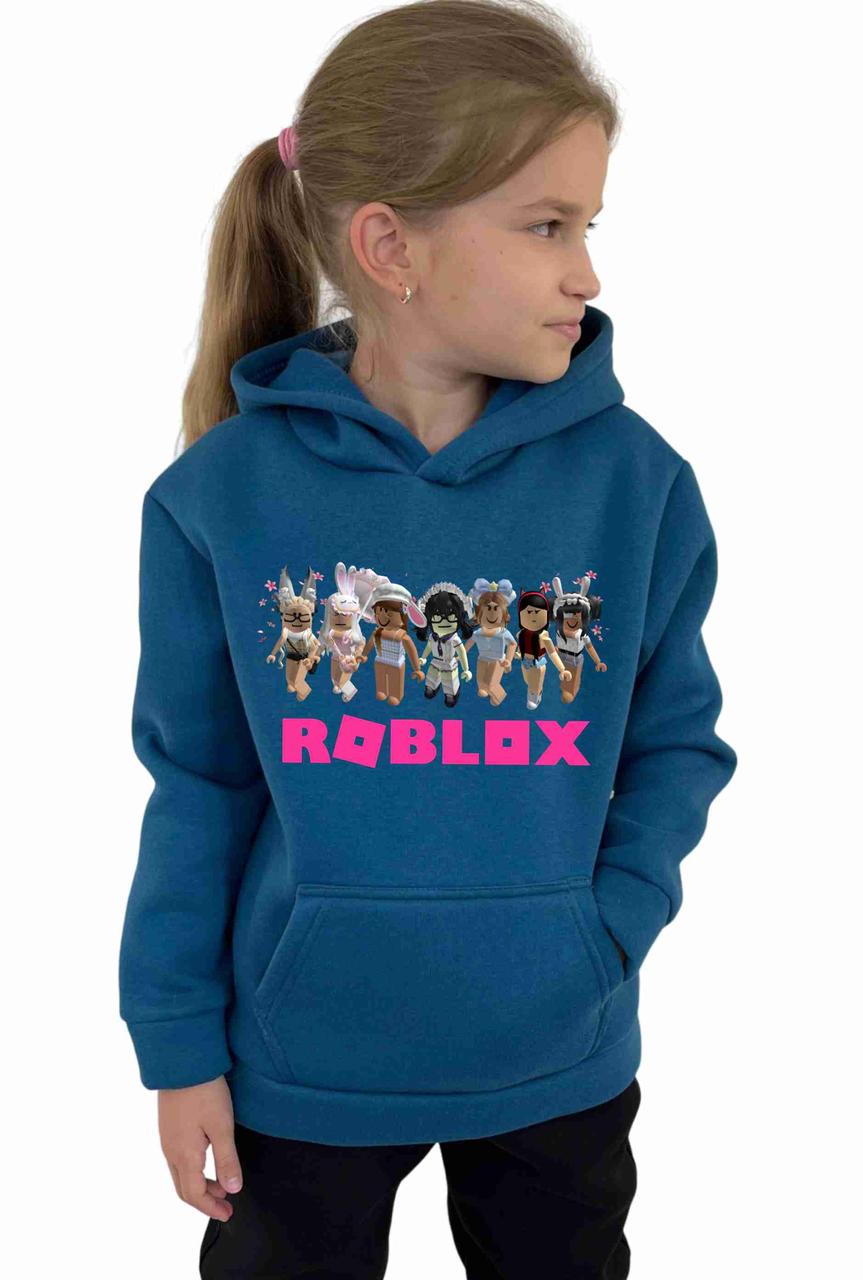 Толстовка дівчинці Roblox Роблс худі дитяча для підлітка утеплена на флісі