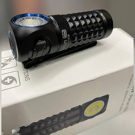 Ліхтар із кріпленням Olight Perun Mini Чорний, тактичний ліхтар для військових із кріпленням, налобний ліхтарик, фото 2