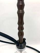 Класичний кальян із нержавіючої сталі та дерев'яною накладкою кальян ATMOS (Атмос) V1.1 – Коричневе Дерево, фото 3