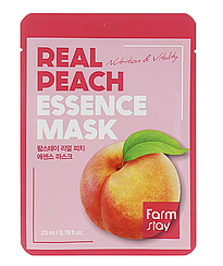 Тканинна маска для обличчя FarmStay Real Peach Essence