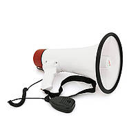 Громкоговоритель Megaphone ER-55U, 25W, питание от аккума 6В, СЗУ, White/Red, Box