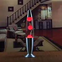 Лава лампа Lava Lampe TOPA 41 см, Настільна лава лампа LAVA LAMP Червона