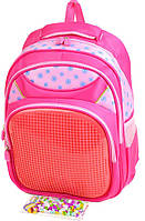Детский рюкзак из нейлона A1698 pixel pink Розовый 20 Nia-mart
