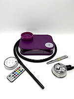 Элегантный и компактный мини-кальян Yahya Capsule Nanosmoke Purple с матовой отделкой