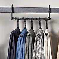 Удлиненная вешалка для брюк в гардероб slip-out 5 пар