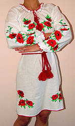 Жіноче плаття вишиванка маки