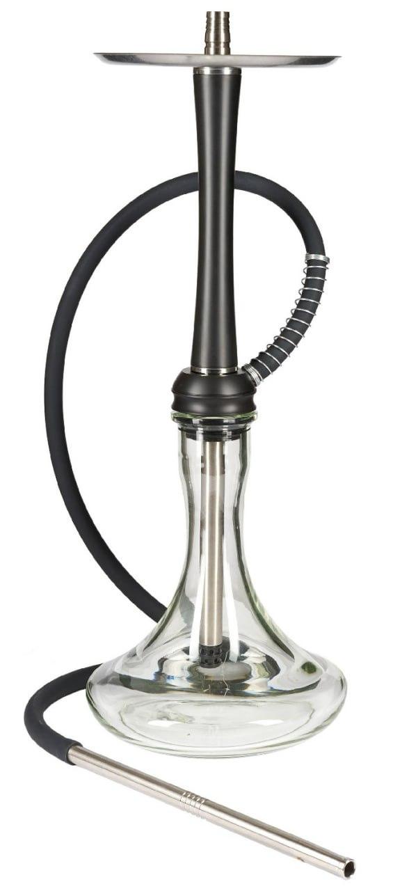 Кальян із нержавіючої сталі з основою з поліацеталі Aroma Hookah - X-Ray, Black (чорний)