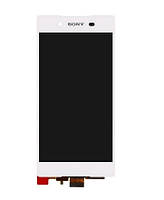 Дисплей Sony E6533 Xperia Z3+/E6553 в сборе с сенсором и рамкой white orig
