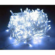 Гірлянда 300 LED, прозорий шнур, біле світло, у кор. 14*7*9см