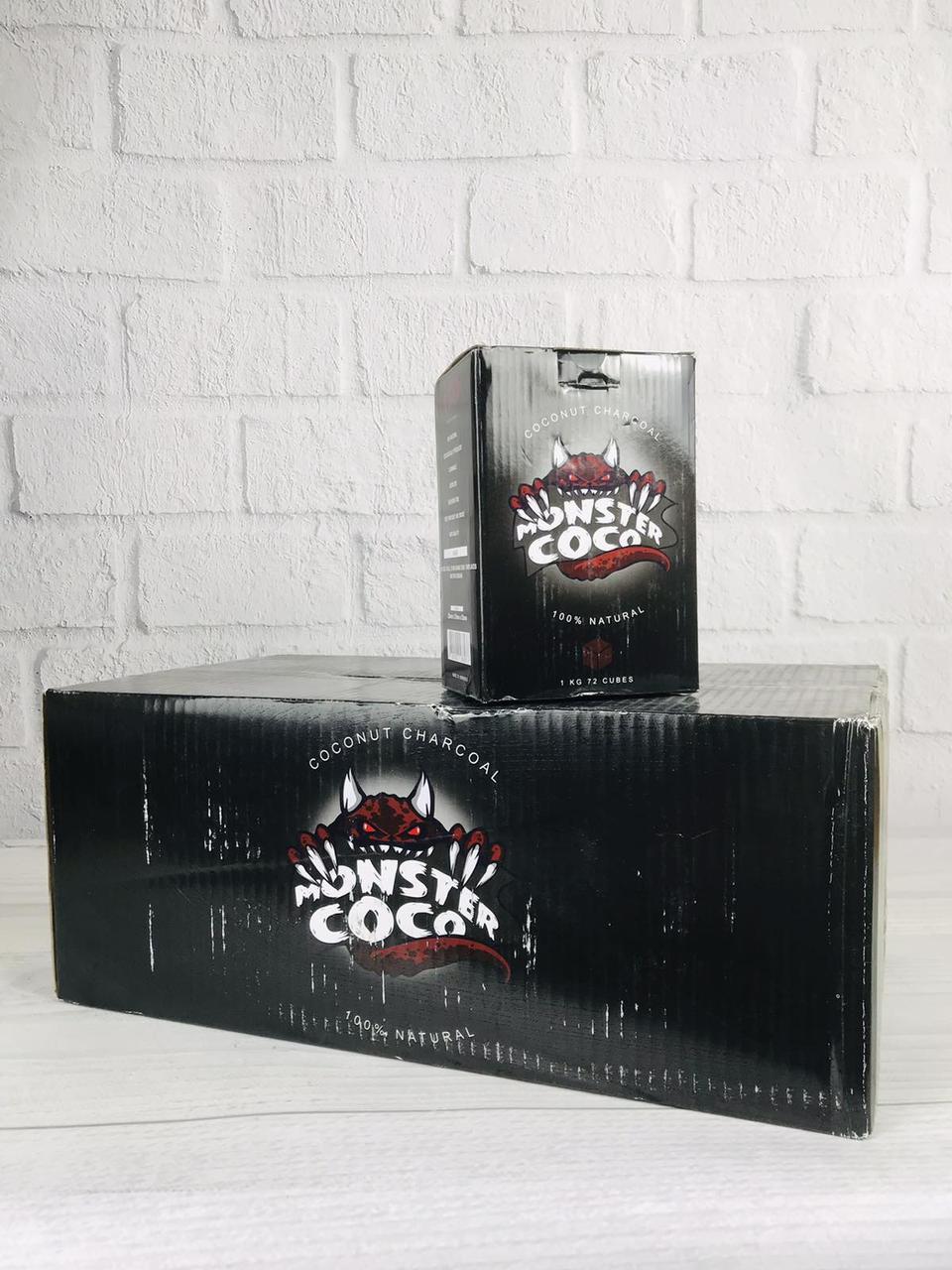 Кокосове вугілля Monster Coco - 20 кг, 72 шт в упаковці