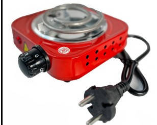 Плита електрична для розпалювання ATLANFA mini Червоного коліру, фото 2