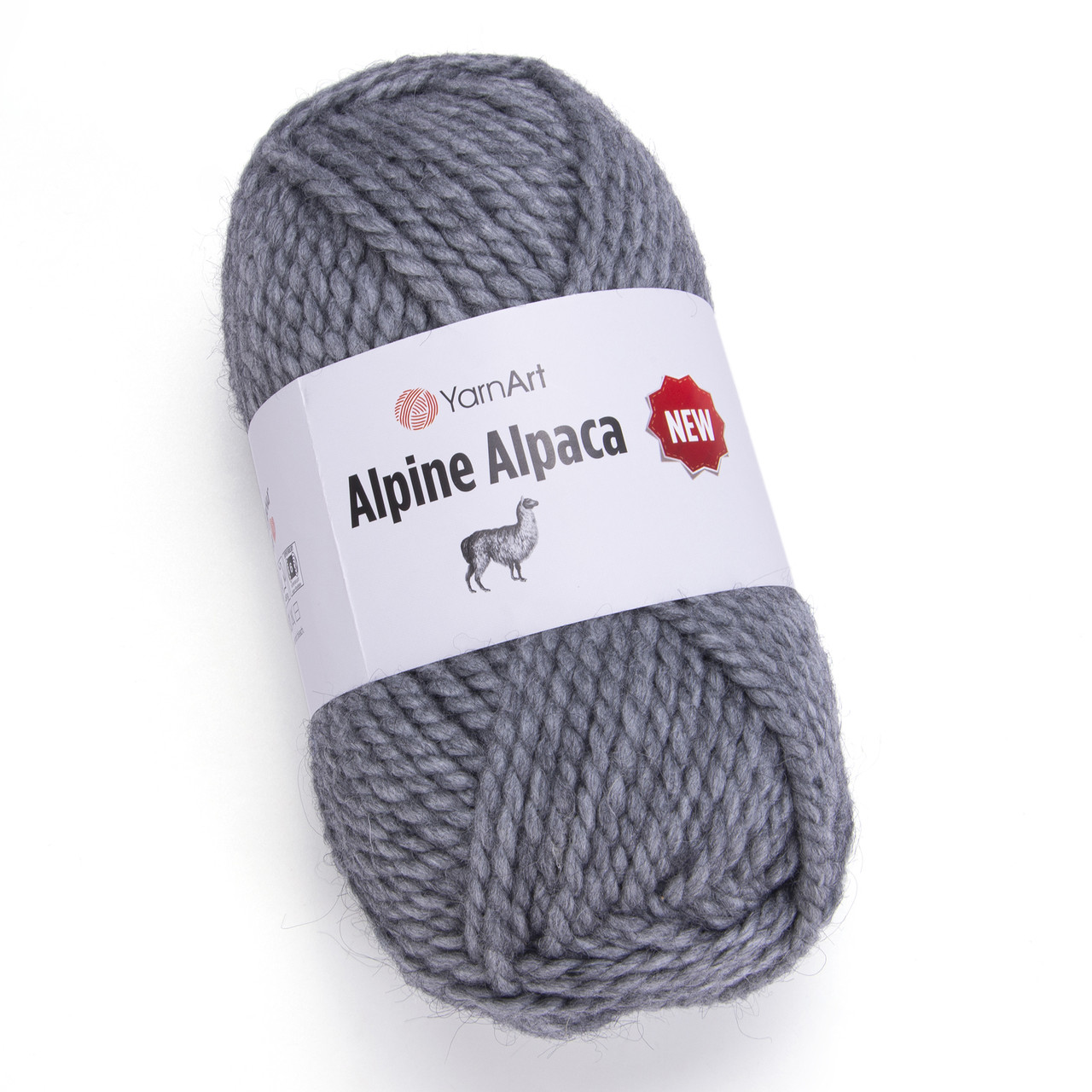 YarnArt ALPINE ALPACA NEW (Альпін Альпака) № 1447 сірый (Напіввовна пряжа, нитки для в'язання), фото 1