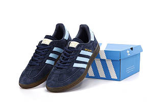 Чоловічі кросівки Adidas Spezial (сині) універсальні демісезонні стильні кеди К14402 mood