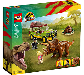 Конструктор LEGO Jurassic Park Дослідження трицератопсів 281 деталь (76959)