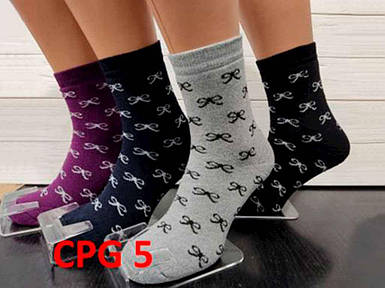 Шкарпетки жіночi махровi (12 пар/уп) р.23-25 арт.СРG 5 ТМ Золотой клевер FG