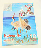Художественная бумага Лен палевый, ф. А3, 10 листов, ТМ Колорит, Украина