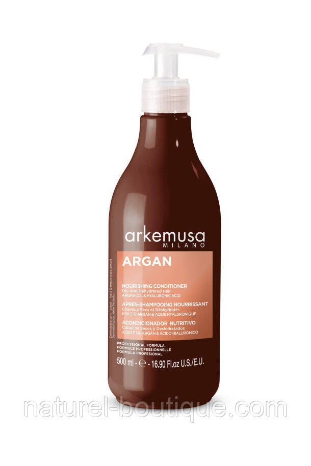 Поживний кондиціонер Arkemusa з аргановою олією для сухого та пошкодженого волосся 500 мл
