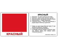 Карточки мини русские с фактами "Цвета" 40 карт., в пак. 8*10см, ТМ Вундеркинд с пеленок