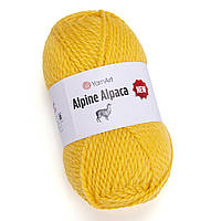 YarnArt ALPINE ALPACA NEW (Альпін Альпака) № 1448 жовтий (Напіввовна пряжа, нитки для в'язання)