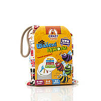 Гра в мішечку "Шалені бджолі", українська, сумка 12*6*18 см, ТМ Vladi Toys, Україна