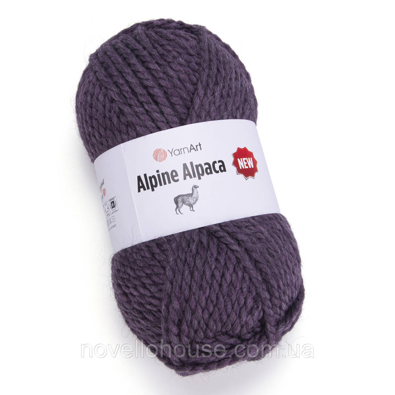YarnArt ALPINE ALPACA NEW (Альпін Альпака) № 1451 сливовий (Напіввовна пряжа, нитки для в'язання)