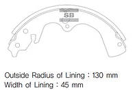 Колодки гальмівні барабанні ЗАДН KIA SPORTAGE 2,0 2,0TD 94- 00- SA018