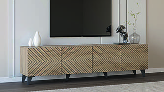 Сучасна тумба під телевізор Відкрита тумбочка/підставка під ТВ Холлі 2,0 СМ