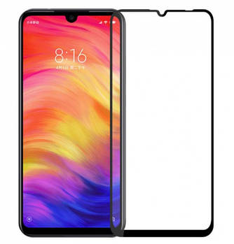 Скло xiaomi mi a3/mi cc9e full glue (0.3 мм, 2.5d) black