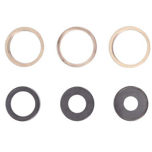 Скло камери iPhone 13 Pro/ iPhone 13 Pro Max з рамкою gold (комплект 3шт), фото 1