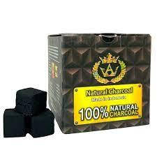 Вугілля для кальяну кокосове, натуральне вугілля для кальяну TAJ - 1 кг, 64 кубики в коробці (Тай)