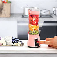 Блендер для смузи портативный Juice Blender microUSB C-919 380мл Розовый шейкер блендер для коктейлей (TL)