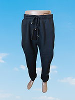 Спортивные штаны мужские тёплые манжет К-2203 р.50,52,54,56,58 чёрный,серый.От 5шт по 259грн