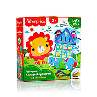 Игра-шнуровка "Fisher Price. Кольорові будиночки", в кор. 18*18*5 см, ТМ Vladi Toys, Україна (14)